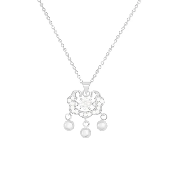 Safe lock pendant collarbone chain outlets for women - Image 5