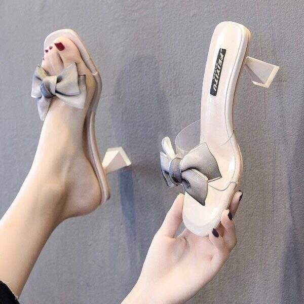 transparent one line slippers - Image 2