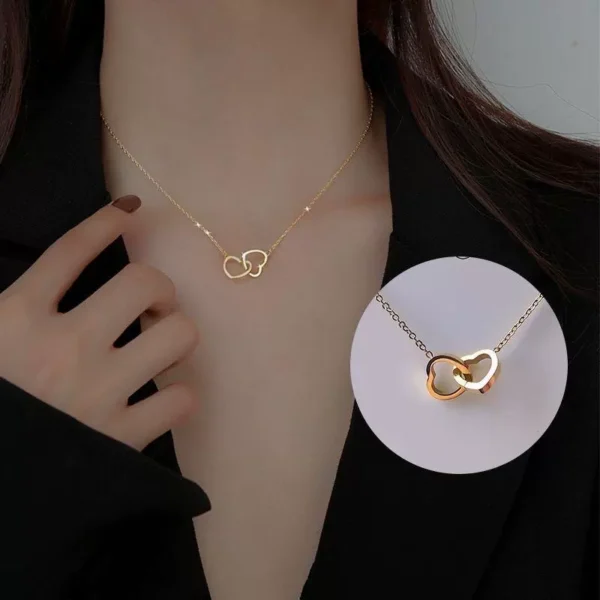 Love Double Ring Necklace Outlets for Women - Image 1