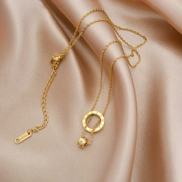 Outlet clearance Roman numeral pendant necklace for women - Image 3