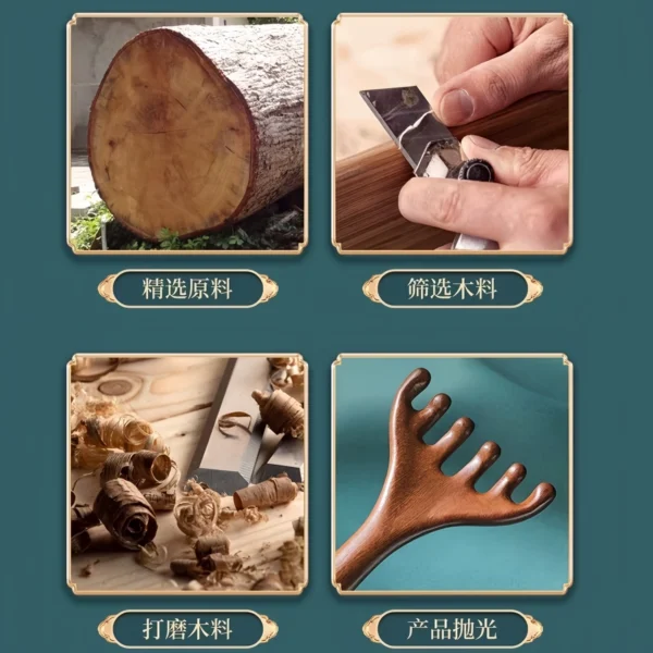 Antler head massage meridian comb - Image 4