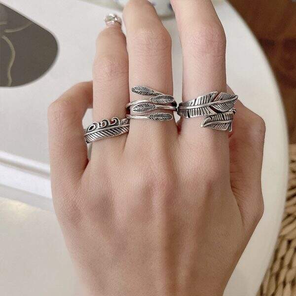 Men's pure silver ring - Image 2