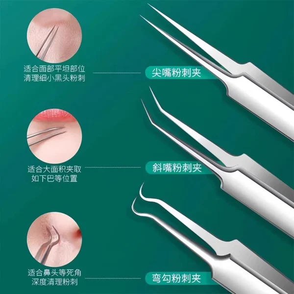 Super pointed cell clip acne needle set tool blackhead removal - Image 3