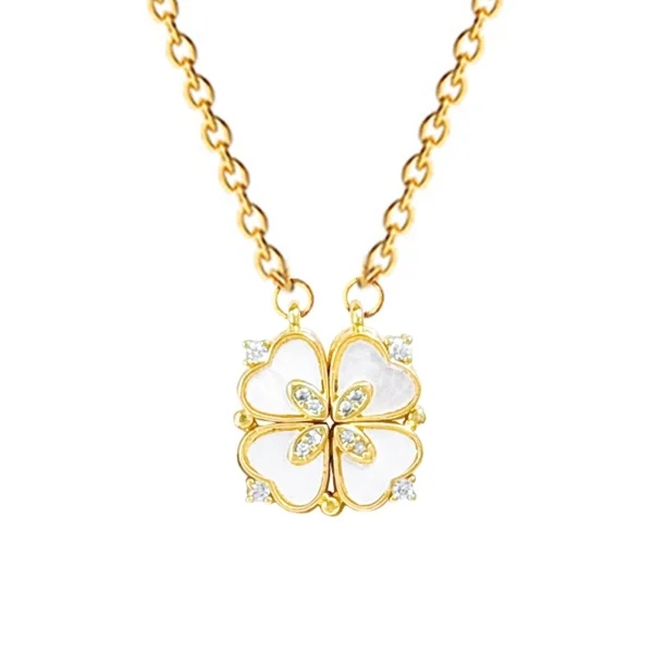 Leaf flower necklace - Image 5