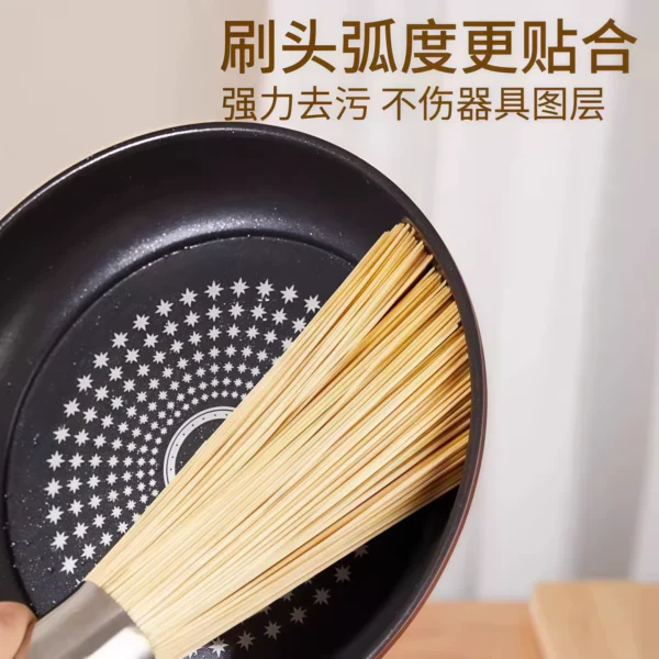 Old style bamboo pot brush, kitchen household brush - Image 4
