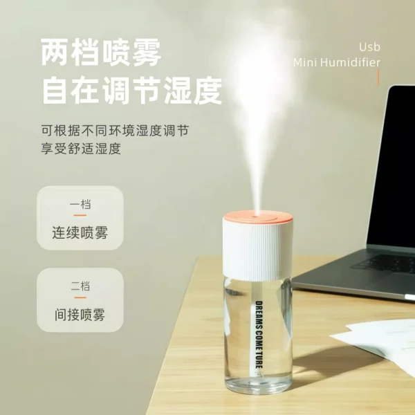 Mini USB air humidifier, home bedroom - Image 2