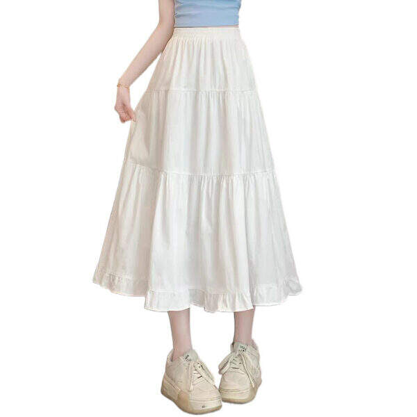 White midi skirt for women - Image 5