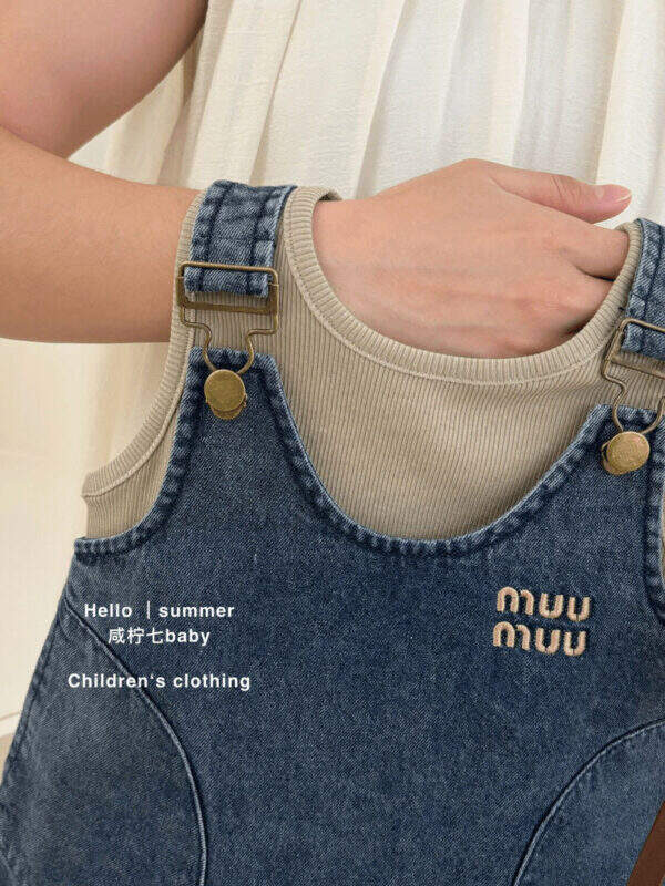 Girls' denim overalls - Image 4