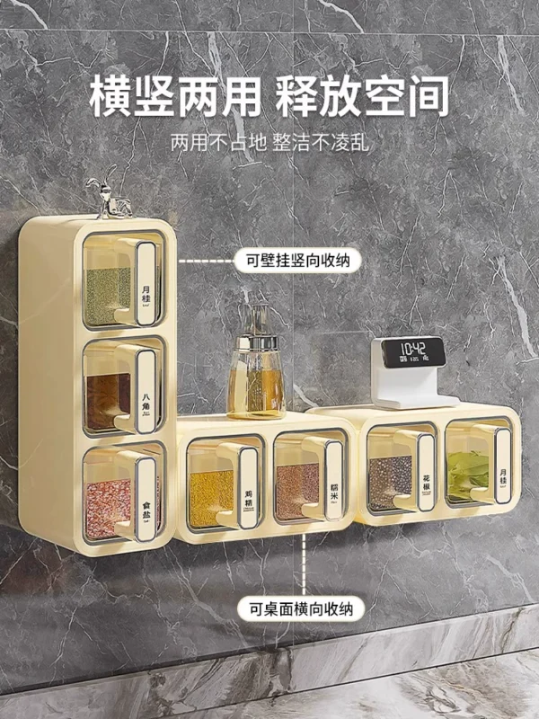 Seasoning box wall mounted household kitchen - Image 3