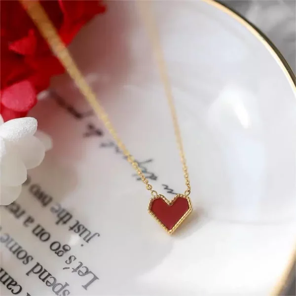 Love Heart Necklace Outlets Female Accessories - Image 4