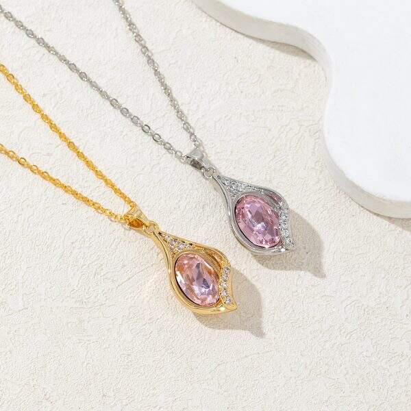 Elegant copper plated pendant necklace - Image 2