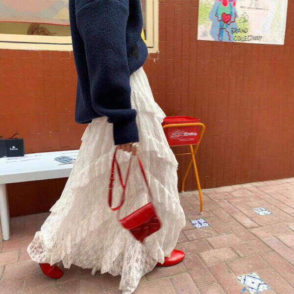 White women's long skirt - Image 1