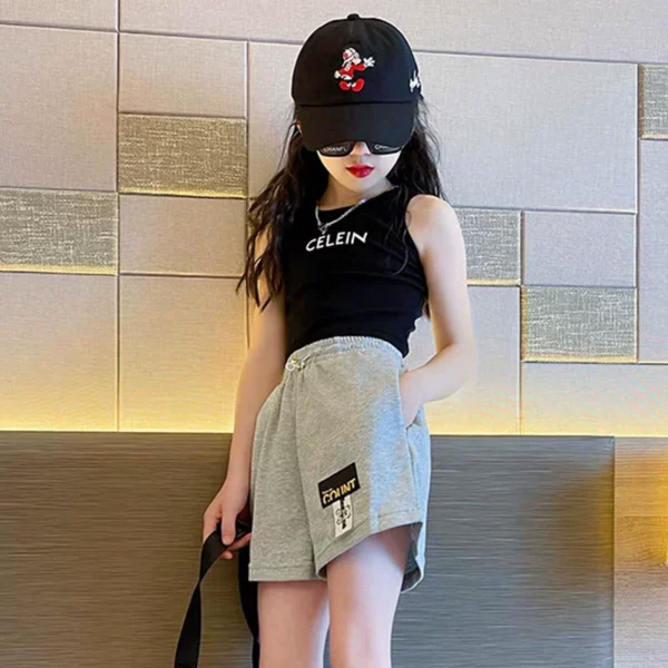 Girl's sleeveless T-shirt - Image 4