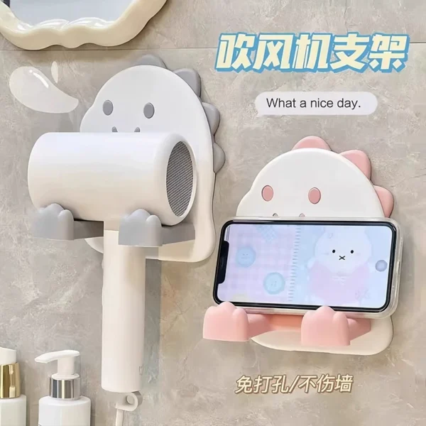 bathroom wall mounted hair dryer rack - Image 1