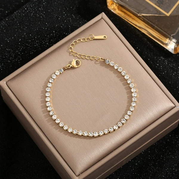 Full steel diamond bracelet - Image 1