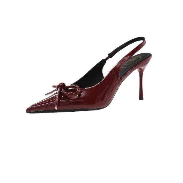 Butterfly bow shallow mouth high heels for women - Image 5