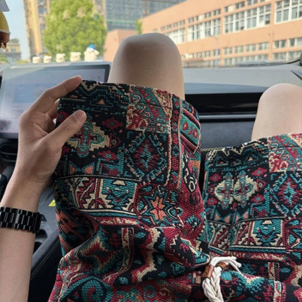 Ethnic style printed shorts for men - Image 1