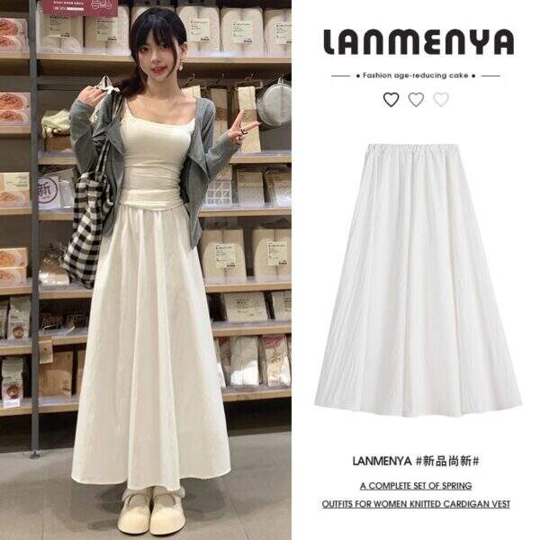 White midi skirt for women - Image 1
