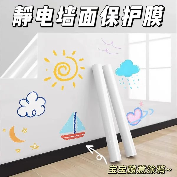 Static wall protection film does not damage the wall - Image 1