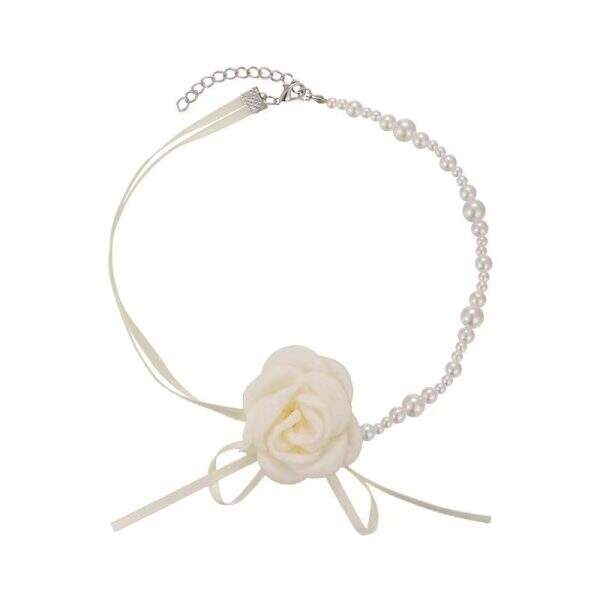 Pearl camellia necklace - Image 5