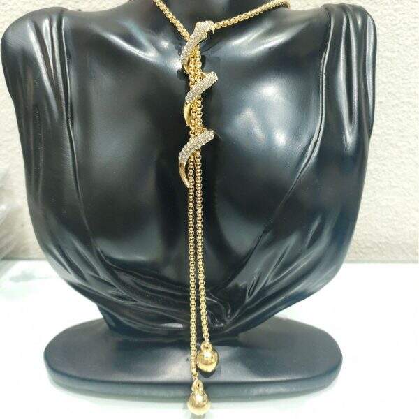 New trendy long snake shaped sweater chain for women - Image 1