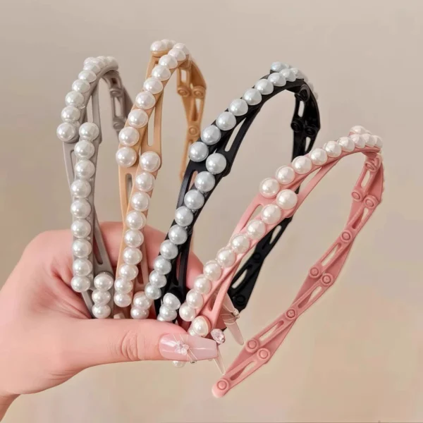 Bead folding headband for girls - Image 3
