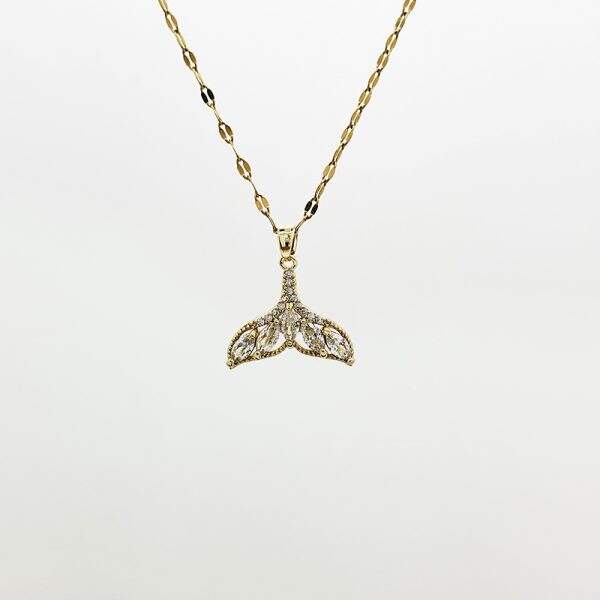 Full diamond necklace with fishtail lights - Image 5