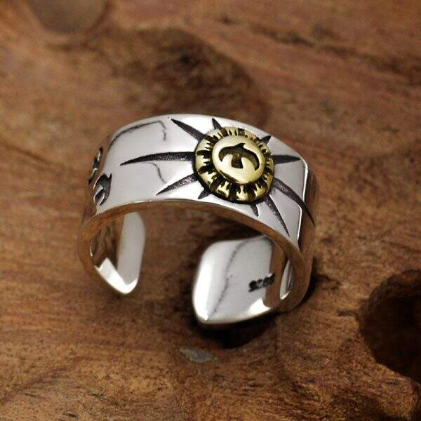 Thai Silver Fashion Men's Ring - Image 2