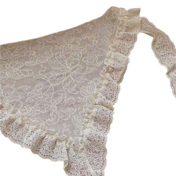 Retro lace lace scarf and headscarf - Image 5