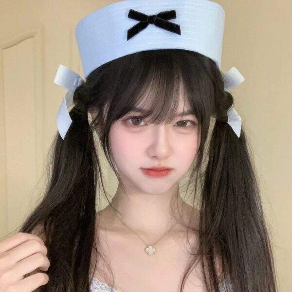 Korean style fitted folding brimmed hat - Image 5