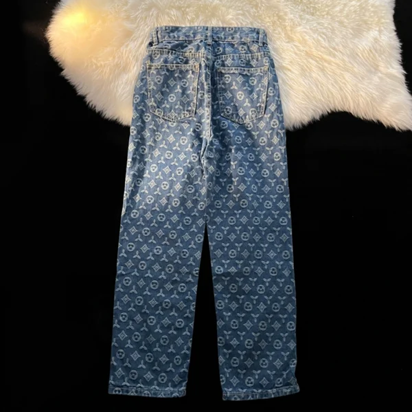 Trendy brand full print jeans for men - Image 5