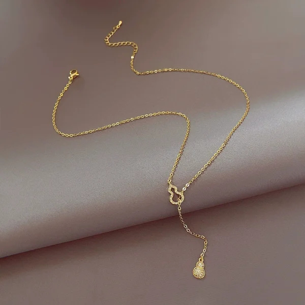 Tassel pendant gourd necklace - Image 1