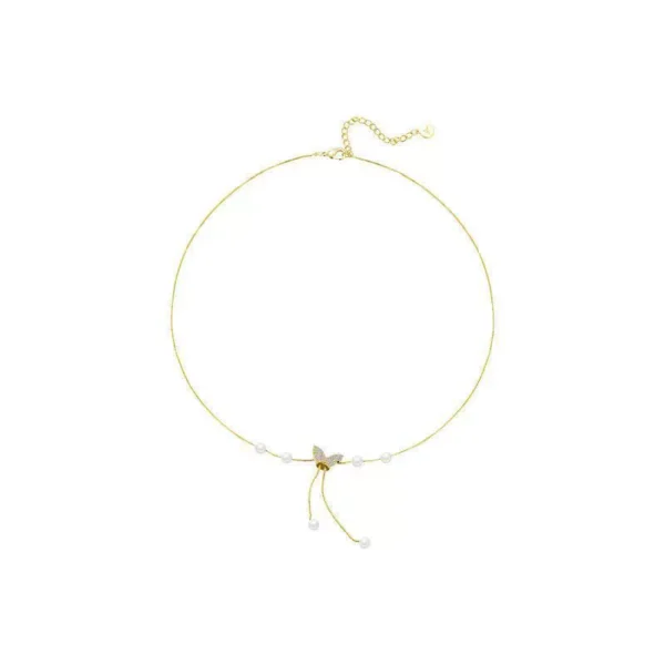Butterfly Pearl Necklace for Women - Image 5
