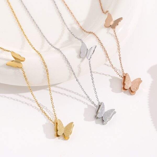 Butterfly necklace for women - Image 1
