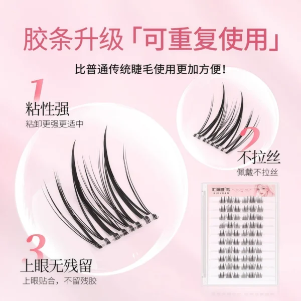Self adhesive false eyelashes - Image 4