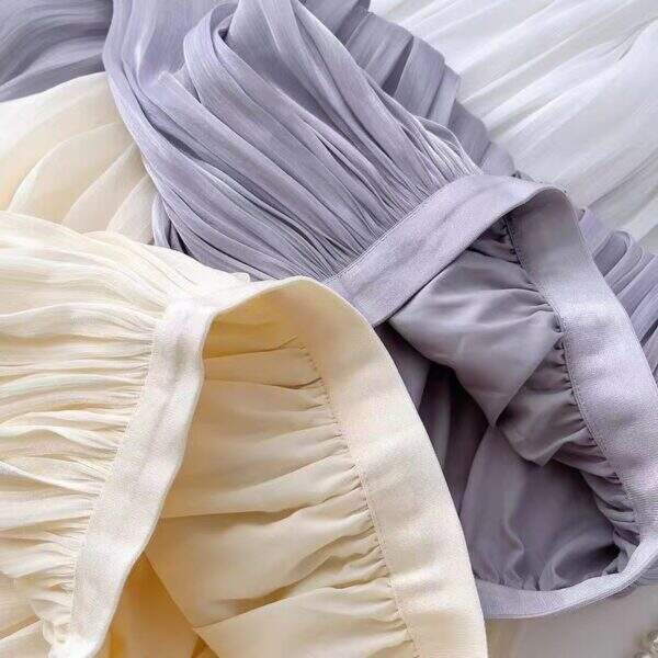 High end flowing light skirt with gauze skirt for women - Image 4