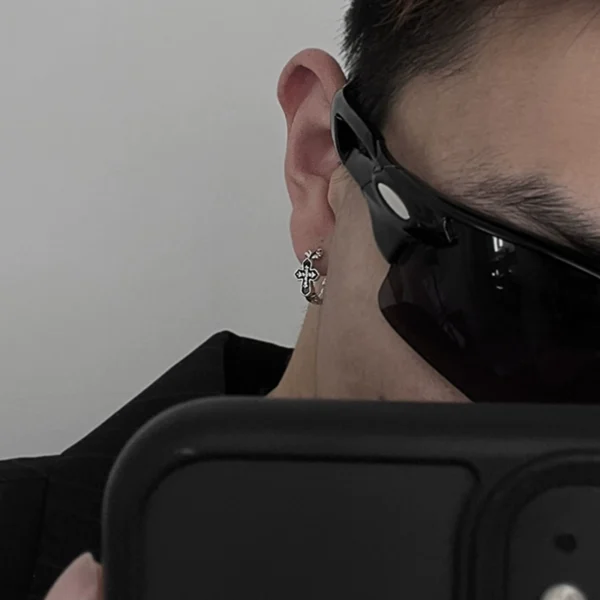 Earrings for men, trendy and niche design - Image 3