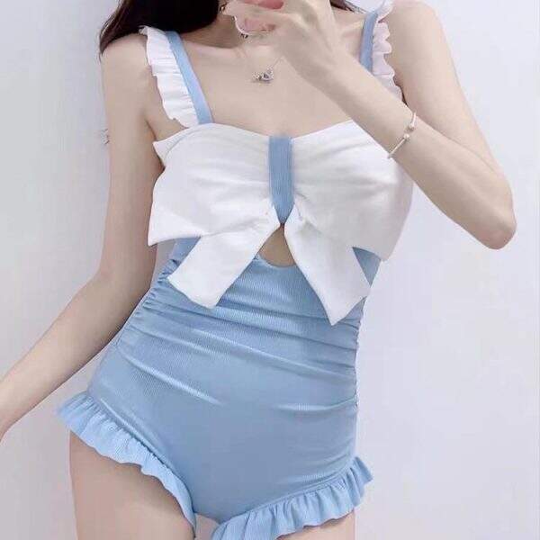 one-piece swimsuit, women's bow cover - Image 4