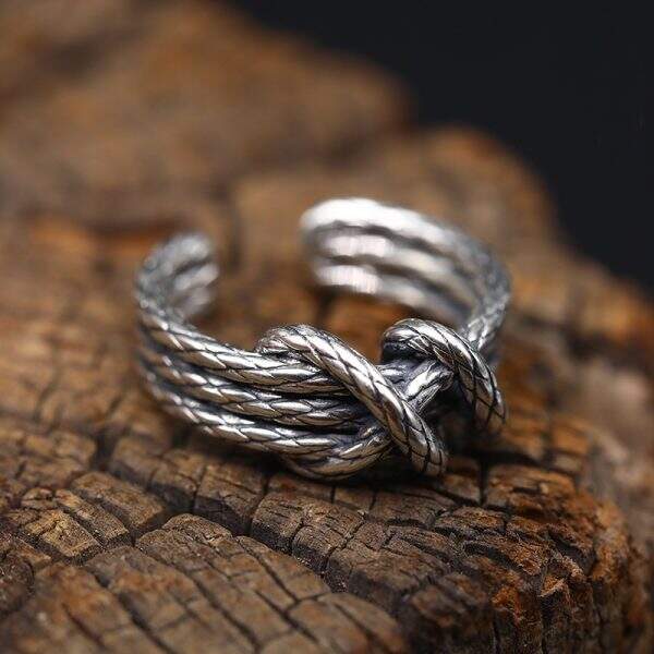 Hemp rope ring for men and women - Image 2
