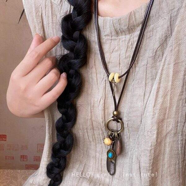 Bronze Feather Necklace - Image 3