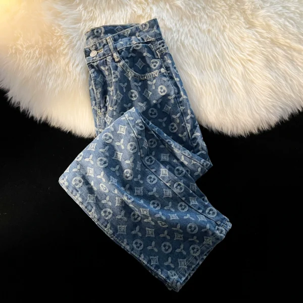 Trendy brand full print jeans for men - Image 4