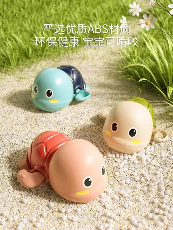Baby bath toys, children play in water, ducklings - Image 3