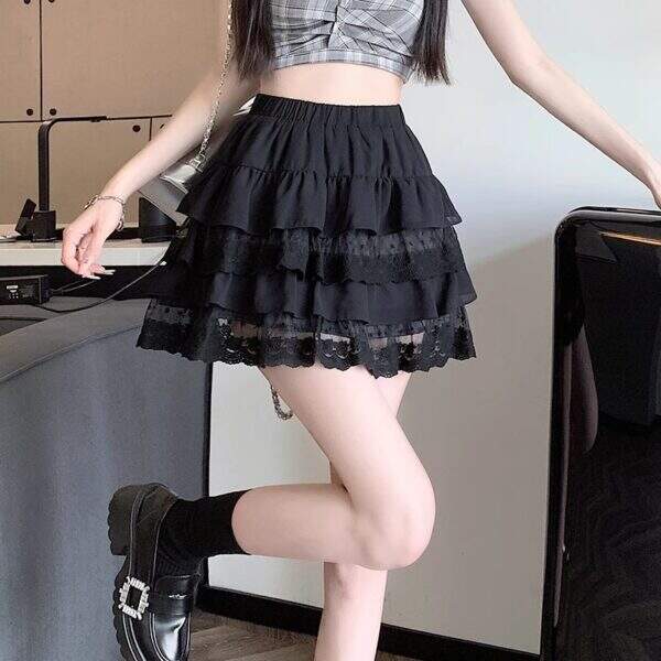 White lace cake skirt - Image 5