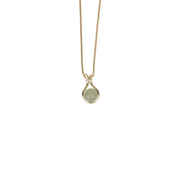 Jade titanium steel necklace - Image 5