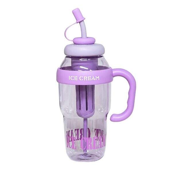 Glass with handle and straw - Image 5