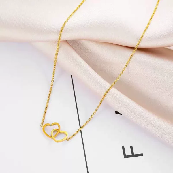 Love Double Ring Necklace Outlets for Women - Image 4