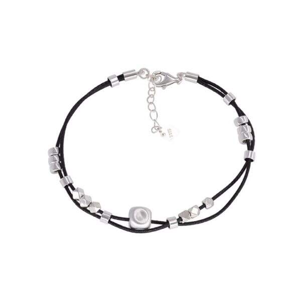 Cool black leather bracelet - Image 5
