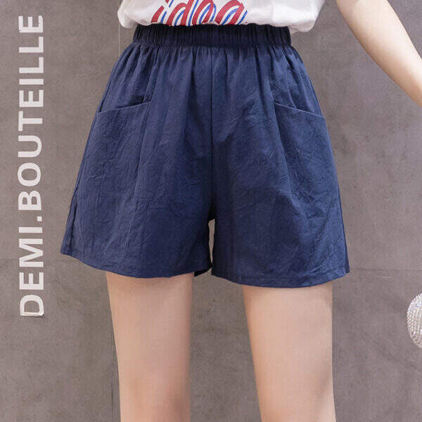 Cotton and linen casual shorts for women - Image 4