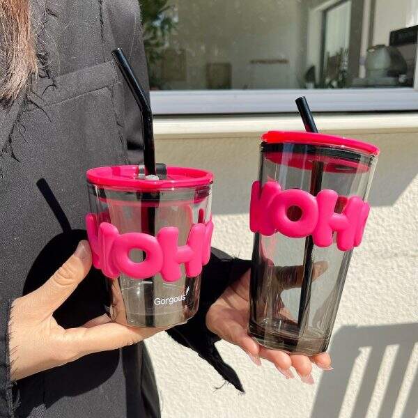 Wind high aesthetic glass water cup - Image 4