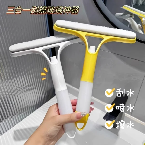 specialized mirror cleaning tool for wiping and brushing - Image 2
